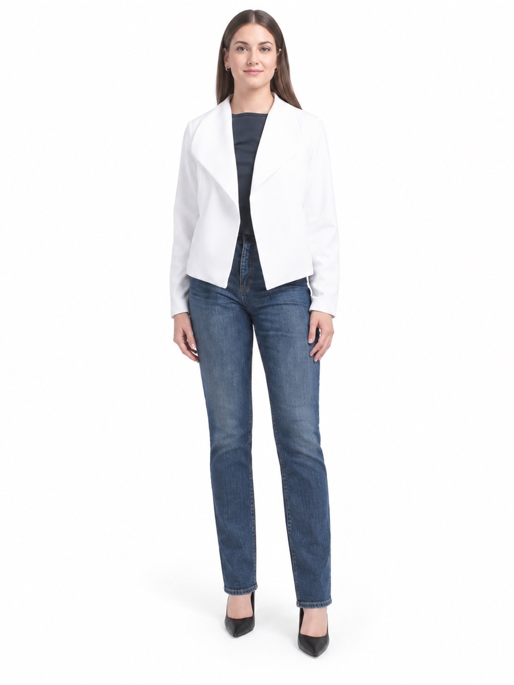 Rachel Zoe Straight-Leg Jeans in Classic Blue Wash